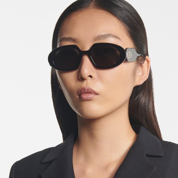 NEW AUTHENTIC DIORBOBBYR2U 20F0 HAVANA BROWN OVAL WOMEN DIOR SUNGLASSES - Picture 1 of 5